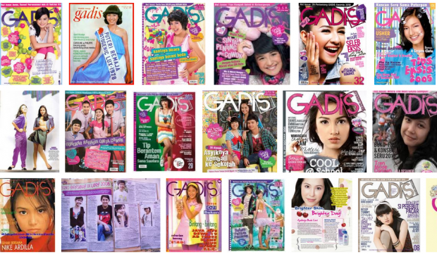 Majalah Gadis dari tahun ke tahun Majalah Gadis dari tahun ke tahun