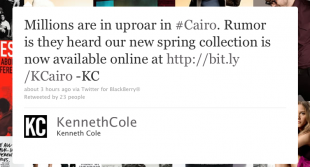 Kenneth Cole's infamous Twitter fail.
