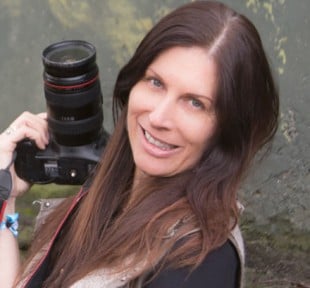 renee with camera in paris