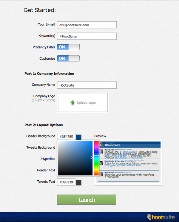 Customizing your HootFeed