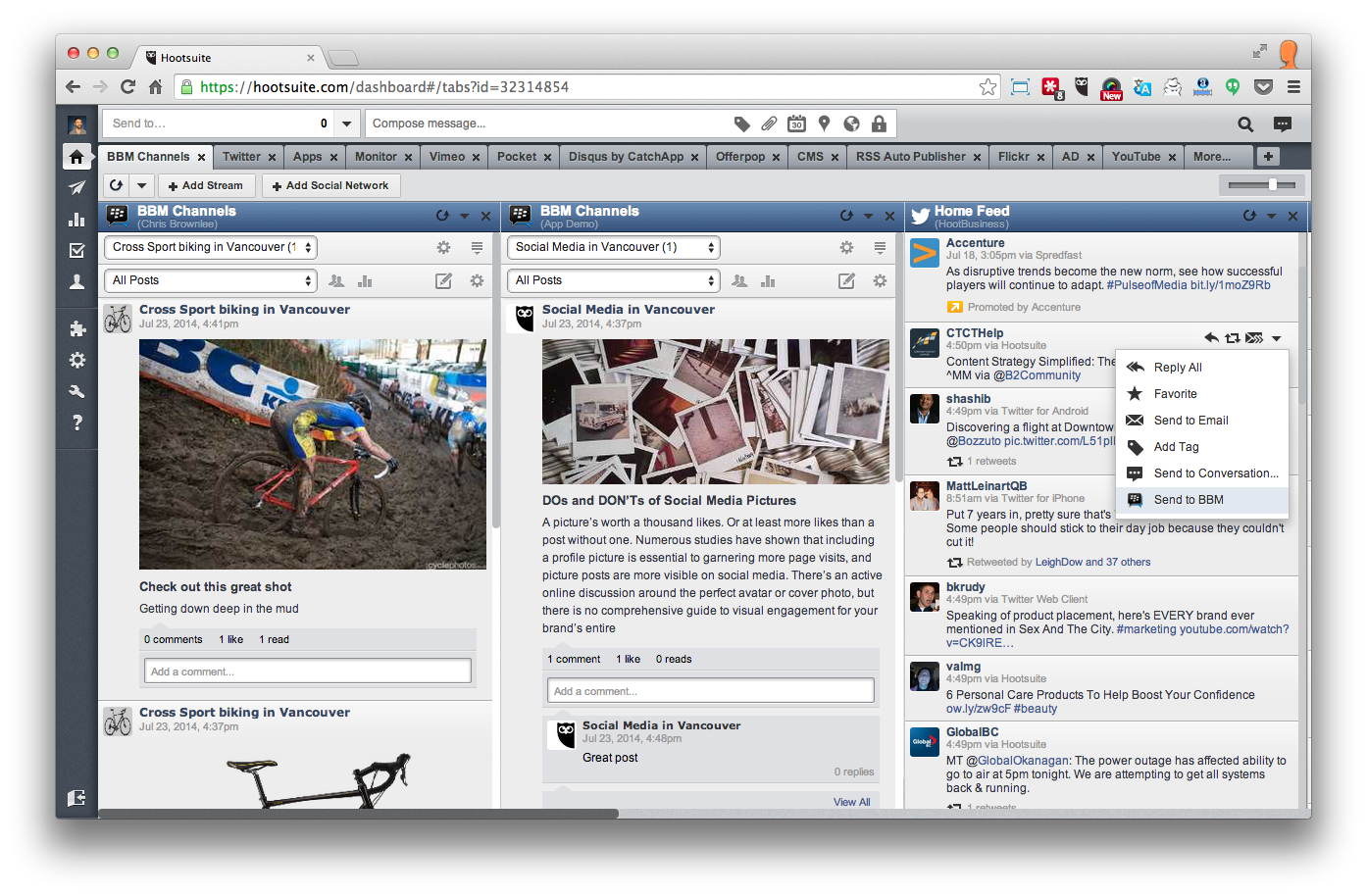 engage your fans and followers with the bbm channels app for hootsuite hootsuite com