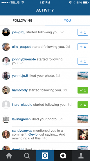 Follow those who follow you and take the time to engage with their photos