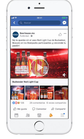 Ejemplos de Facebook Pixel Budweiser México