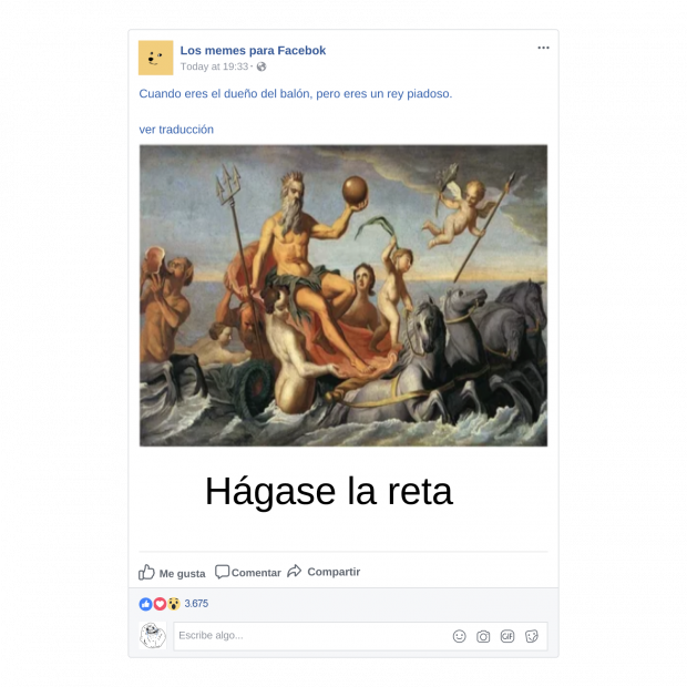 Crea memes para Facebook - Arte Clásico