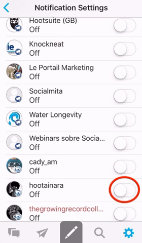 notificaciones hootsuite