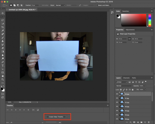 comment créer un gif avec photoshop