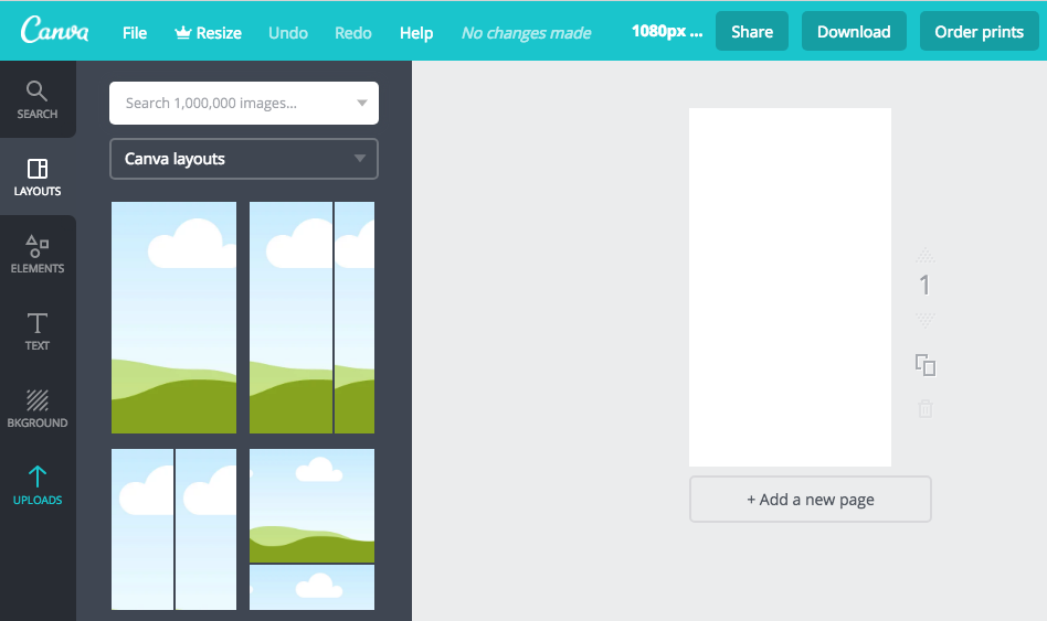 Uploading file to Canva