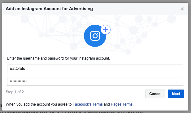 Adding your Instagram account