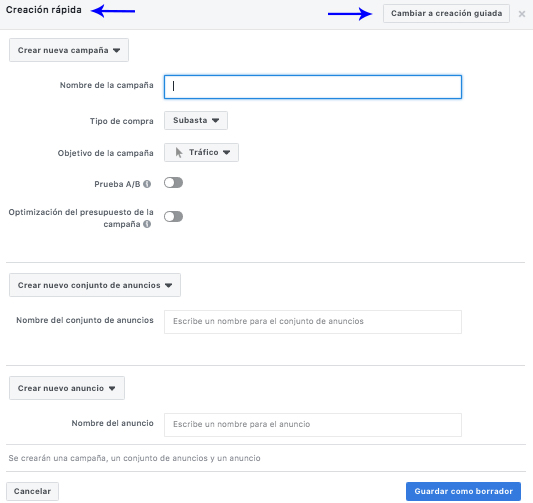 Administrador de anuncios