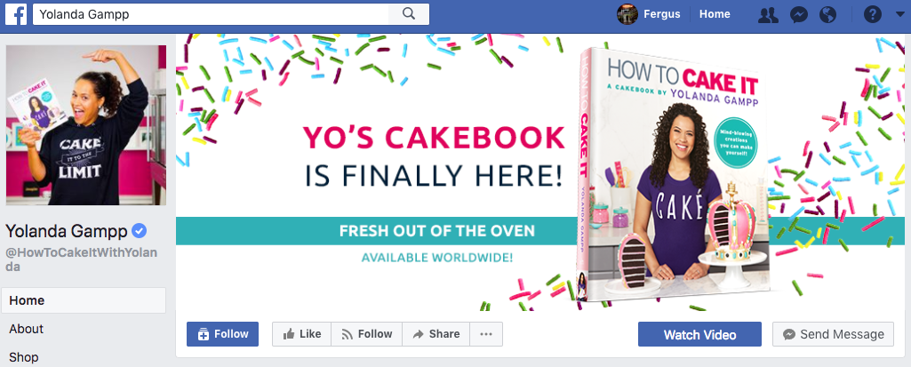 How to Cake it Facebook cover photo