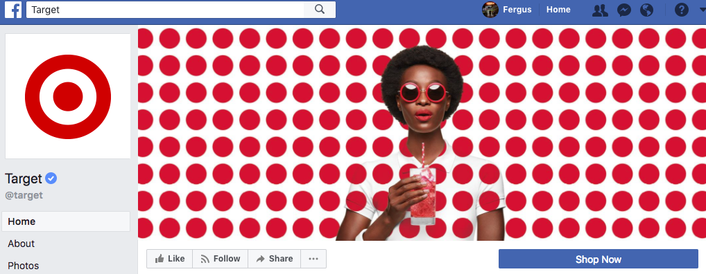 Target Facebook cover photo