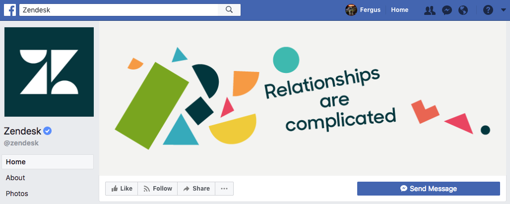 Zendesk Facebook cover photo