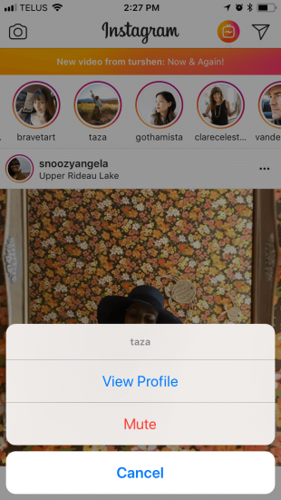 instagram mute