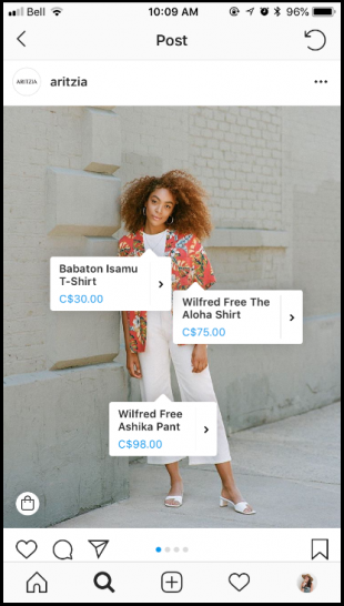 Instagram Shopping product tags