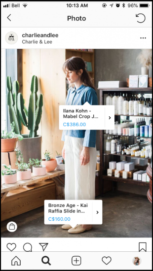 Multiple product tags in Instagram