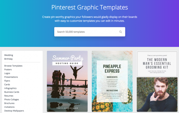 pinterest scheduler Canva