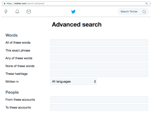 twitter search