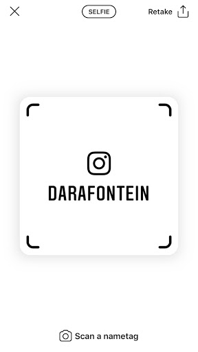 Instagram nametag