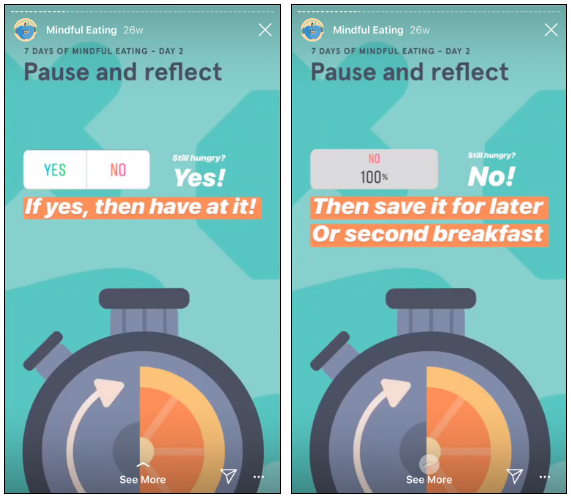 Headspace Instagram poll part 2