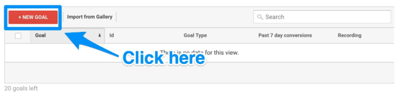 how to set up Google Analytics goals