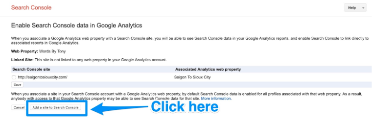 how to set up Google Search Console