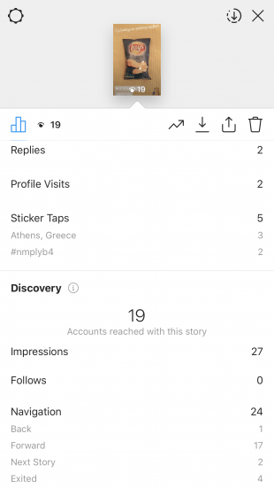 Autocollants d'analyse Instagram Stories