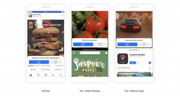 Facebook poll ad