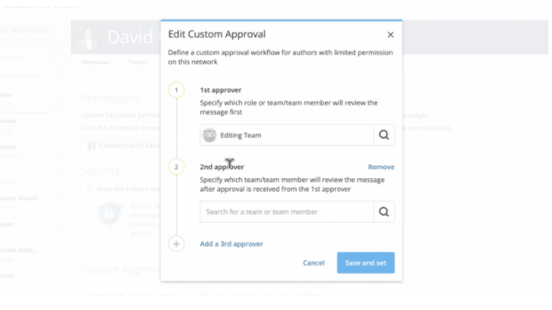 Edit custom approvals in Hootsuite