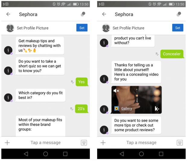 Sephora chatbot