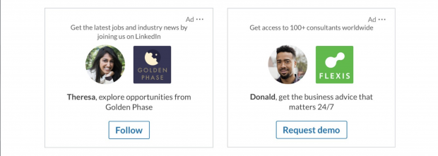 LinkedIn dynamic ad