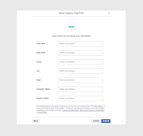 Facebook Lead Ad Forms Integration