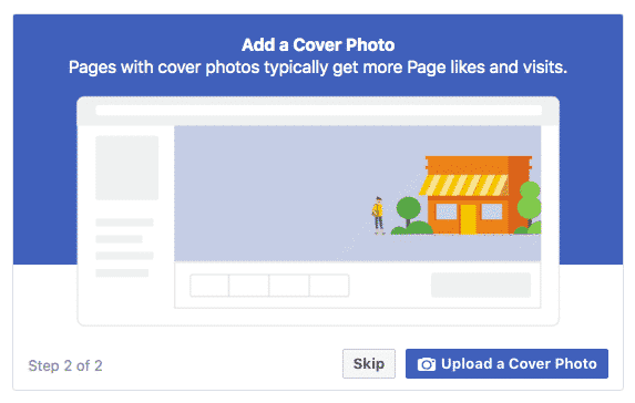 Add a cover photo screen