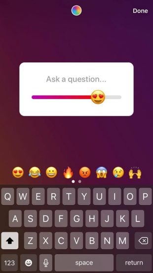 Instagram Stories poll sticker