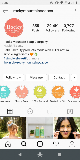 Rocky Mountain Soap Company profile