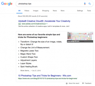 search results for photoshop tips