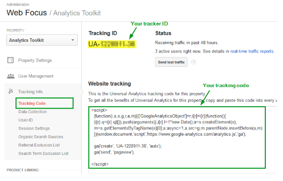 Gadget a simple widget for google analytics 1 1 123