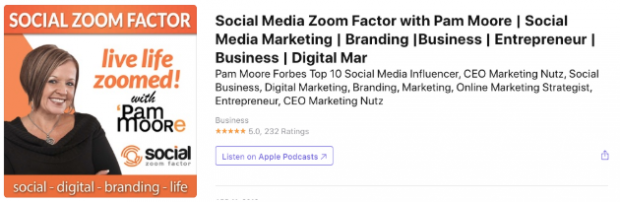 Social Media Zoom Factor podcast app