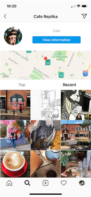 Cafe Replika tag de lieu Instagram grille de photos récentes