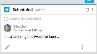 how to schedule tweets