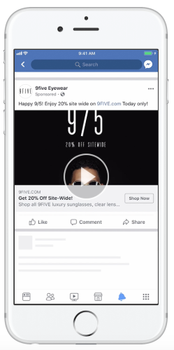 Facebook ad by 9five