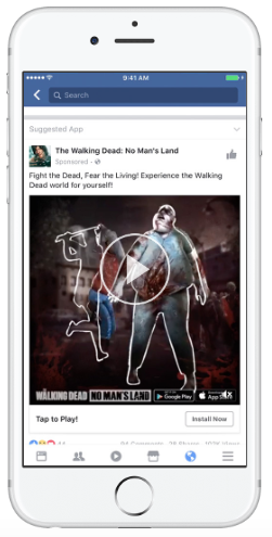 Facebook ad by The Walking Dead