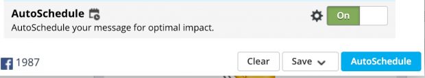 AutoSchedule toggle ON or OFF button