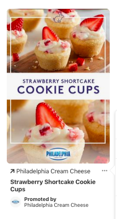 pinterest ad for Philadelphia Cream Cheese