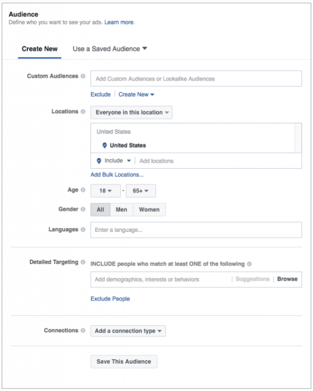 Facebook Ads manager