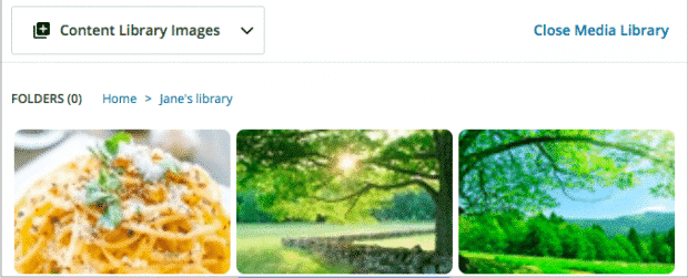 Hootsuite content library images