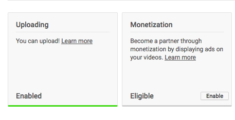 Signing up for the YouTube Partner Program