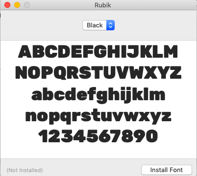 installation de Google Font sur votre bureau