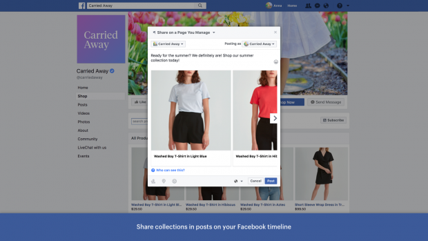 Shopify Facebook page app