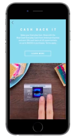 Annonce Facebook Amex