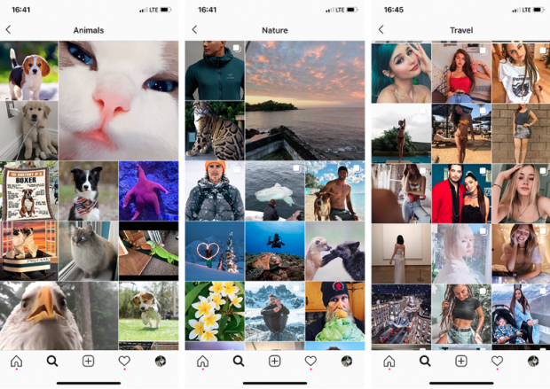 Topic channels on Instagram Explore